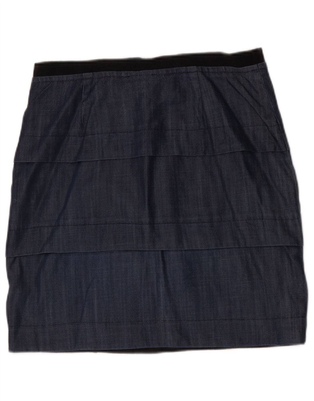 Max&Co. Spódnica damska Peplum duża W32 granatowa wiskoza