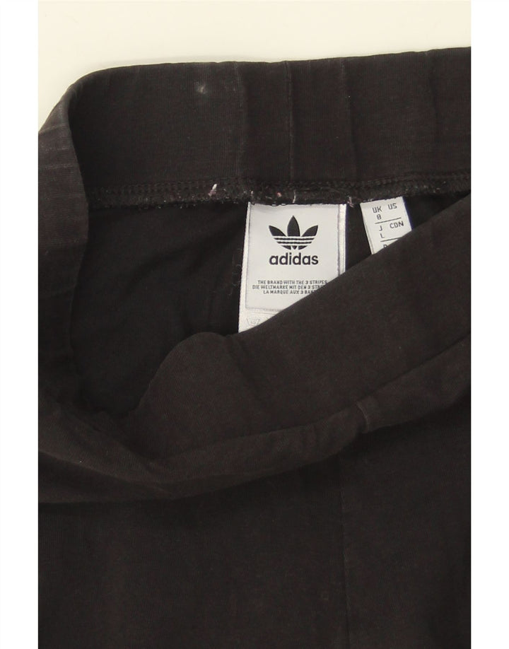 ADIDAS Womens Leggings UK 8 Small  Black Cotton Vintage Adidas and Second-Hand Adidas from Messina Hembry 