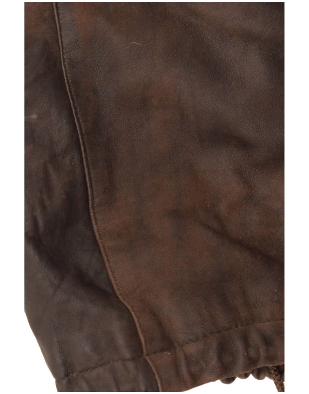 Damski płaszcz skórzany z kapturem VINTAGE EU 38 Średni brąz, skóra