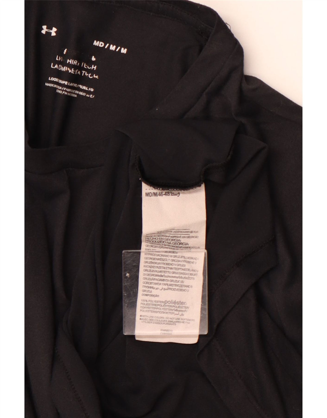 UNDER ARMOUR Męski T-shirt Top, średni czarny poliester