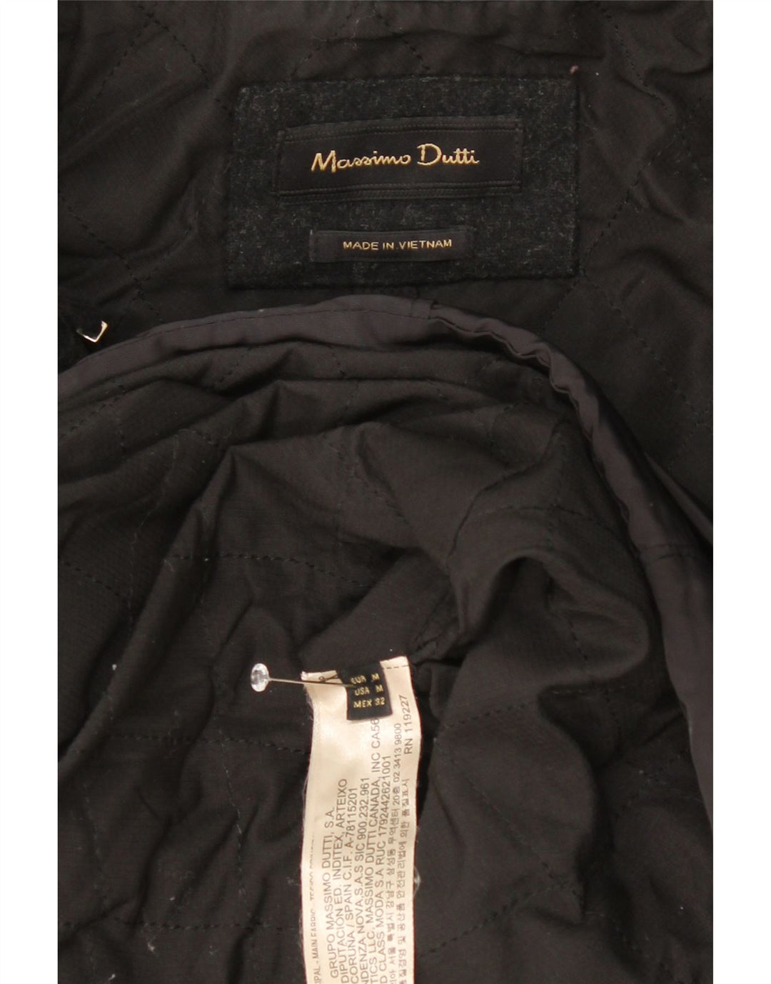 Damski płaszcz wiatrówkowy Massimo Dutti UK 14 w kolorze średniego granatu