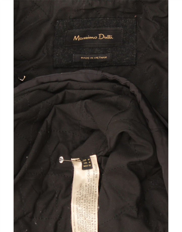 Damski płaszcz wiatrówkowy Massimo Dutti UK 14 w kolorze średniego granatu