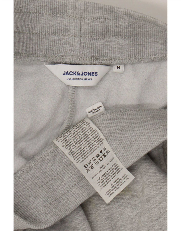 Męskie spodnie dresowe Jack & Jones Joggersy Średnioszare, bawełniane w cętki