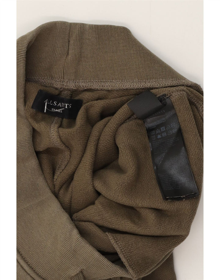 ALL SAINTS Męskie spodnie dresowe Joggery, małe, bawełniane w kolorze khaki