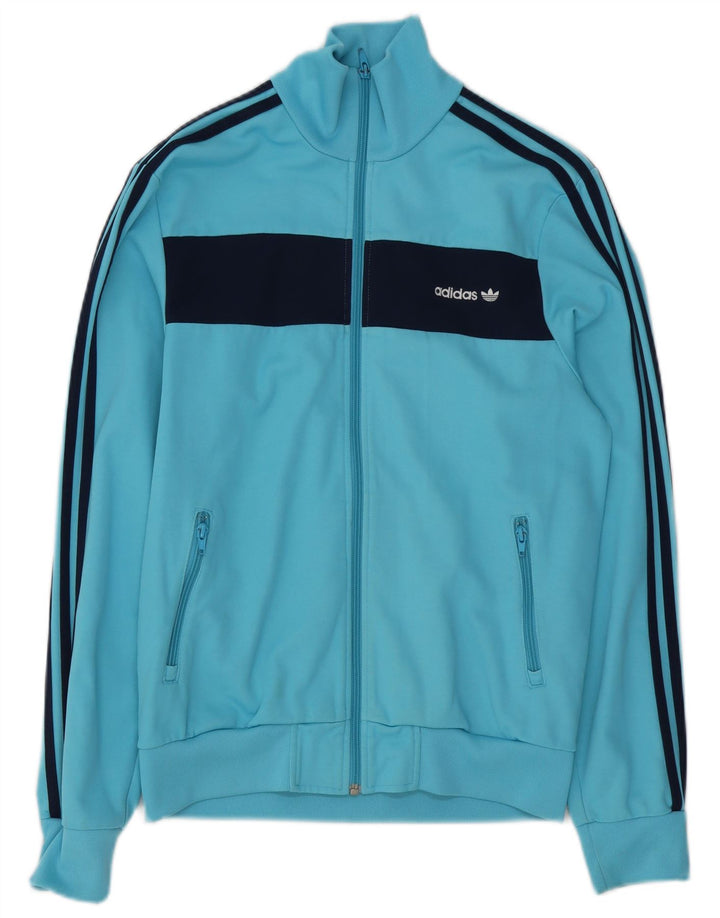 Adidas Męska bluza dresowa Top Jacket Medium Blue Colorblock Cotton