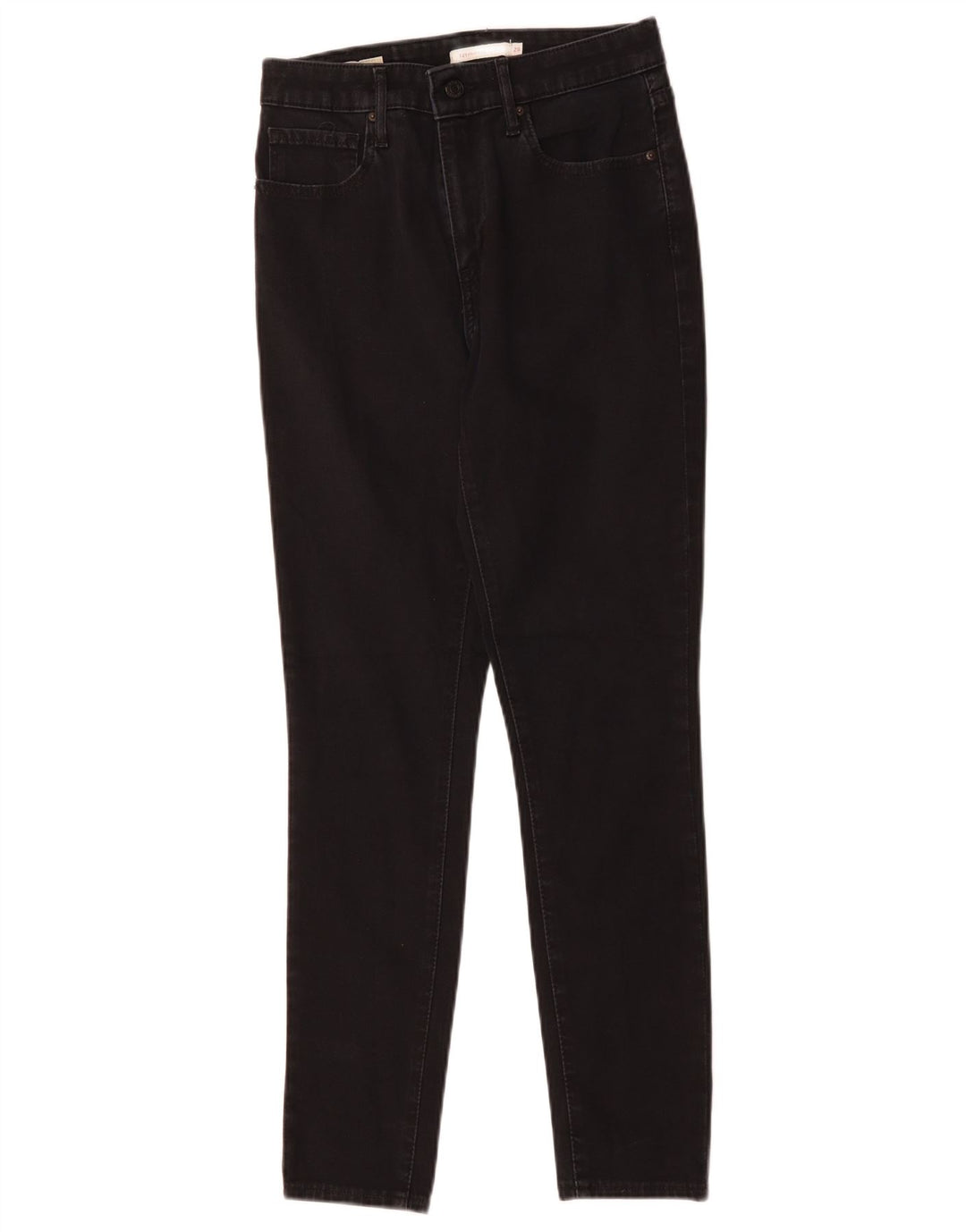 LEVI'S Damskie jeansy skinny z wysokim stanem 721 W28 L28 Czarna bawełna