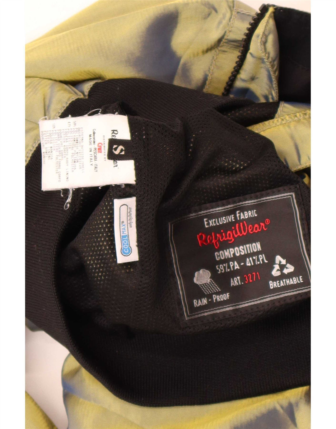 Damska kurtka bomberka Refrigiwear UK 10, mała, zielona poliamid