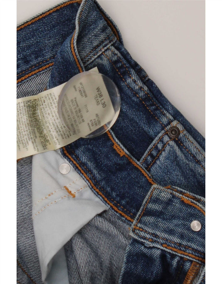 Męskie jeansy Wrangler Texas Straight W38 L30 Niebieskie bawełniane