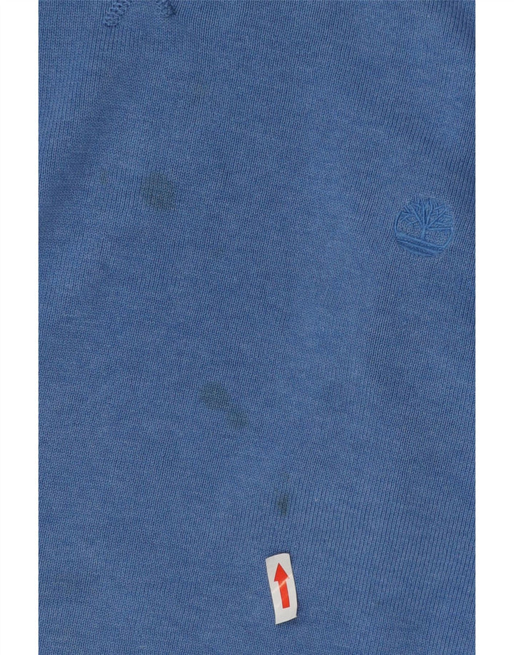 Męski sweter Timberland o regularnym kroju z dekoltem w łódkę, 2XL, niebieska bawełna