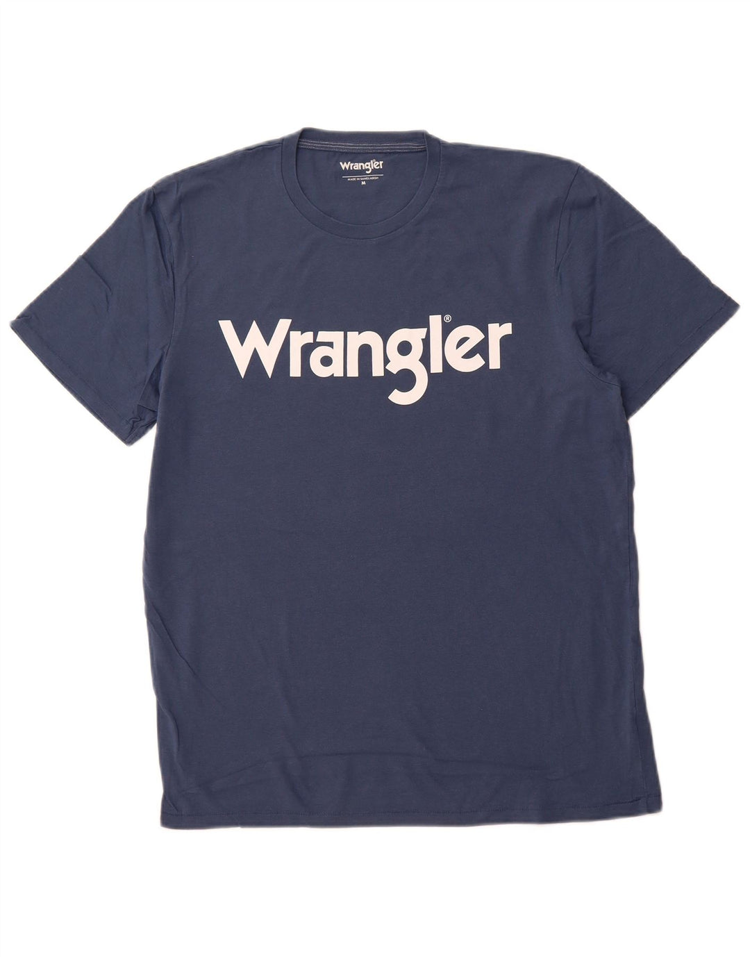 Męski T-shirt z grafiką WRANGLER, średni, granatowy, bawełniany