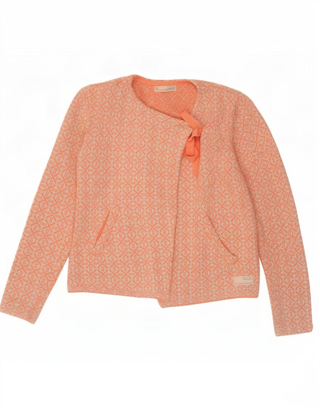 Damski sweter oversize Odd Molly, rozmiar 2, średni pomarańczowy geometryczny