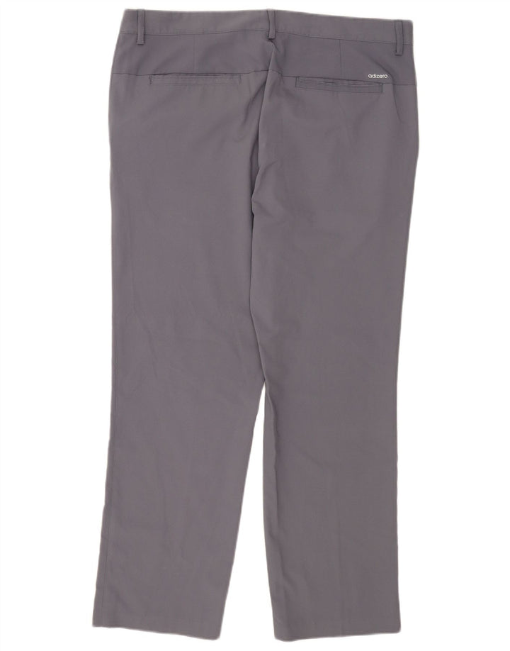 Męskie spodnie chino Adidas Golf Straight W36 L30 Szary poliester