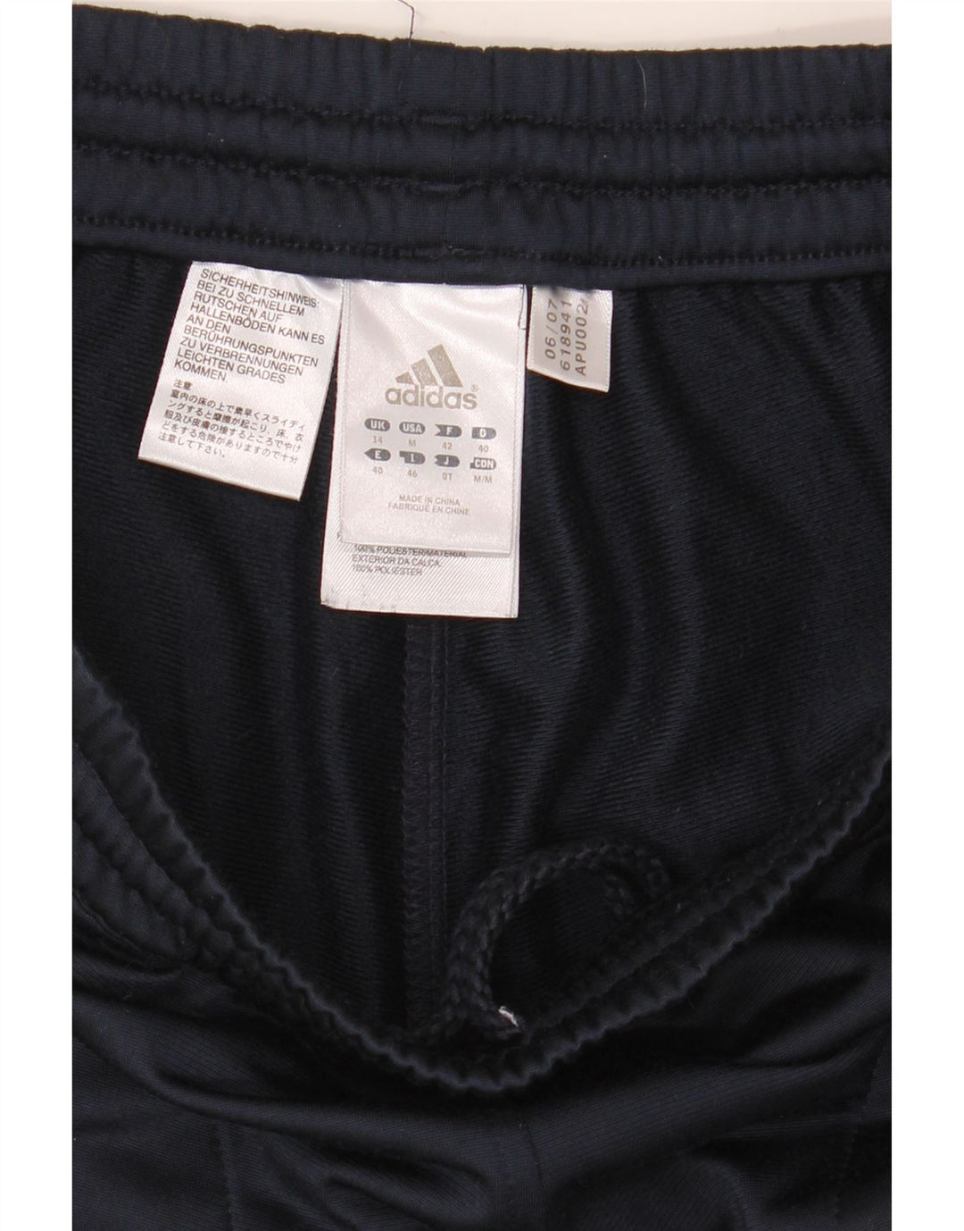 Damskie spodnie dresowe Adidas UK 14 Średni granatowy poliester