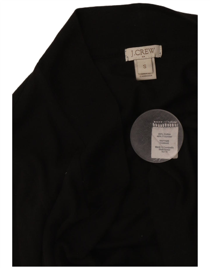 Sweter damski J. Crew z otwartym kardiganem UK 10, mały, czarny, bawełniany