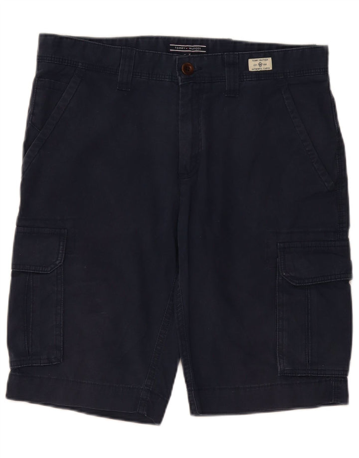 Męskie spodenki cargo Tommy Hilfiger W32 Średni granatowy, bawełniany