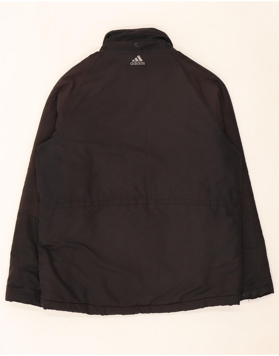 Męska kurtka wiatrówka ADIDAS UK 40, duża, czarna, poliester