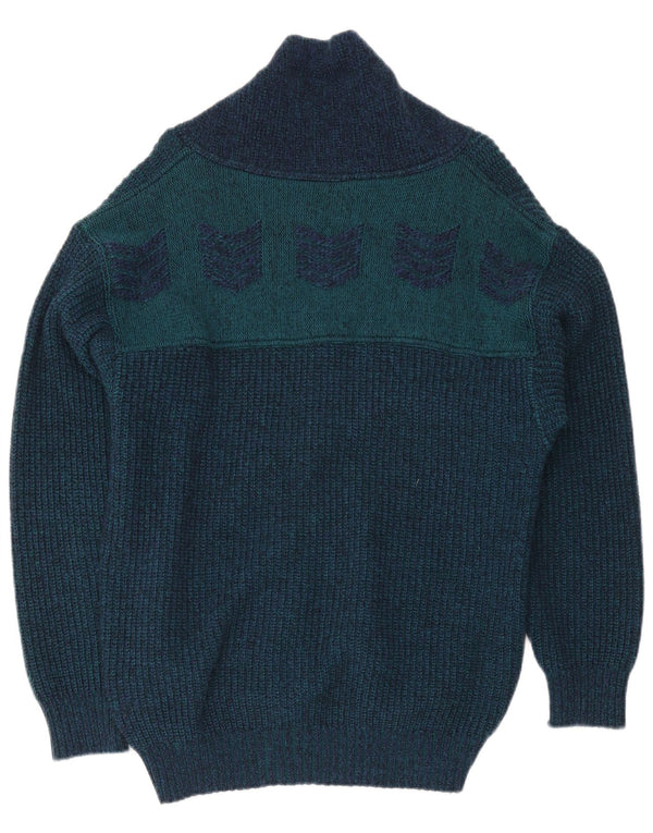 Męski sweter rozpinany ALEX IT 54 XL, wełna w kolorze granatowym
