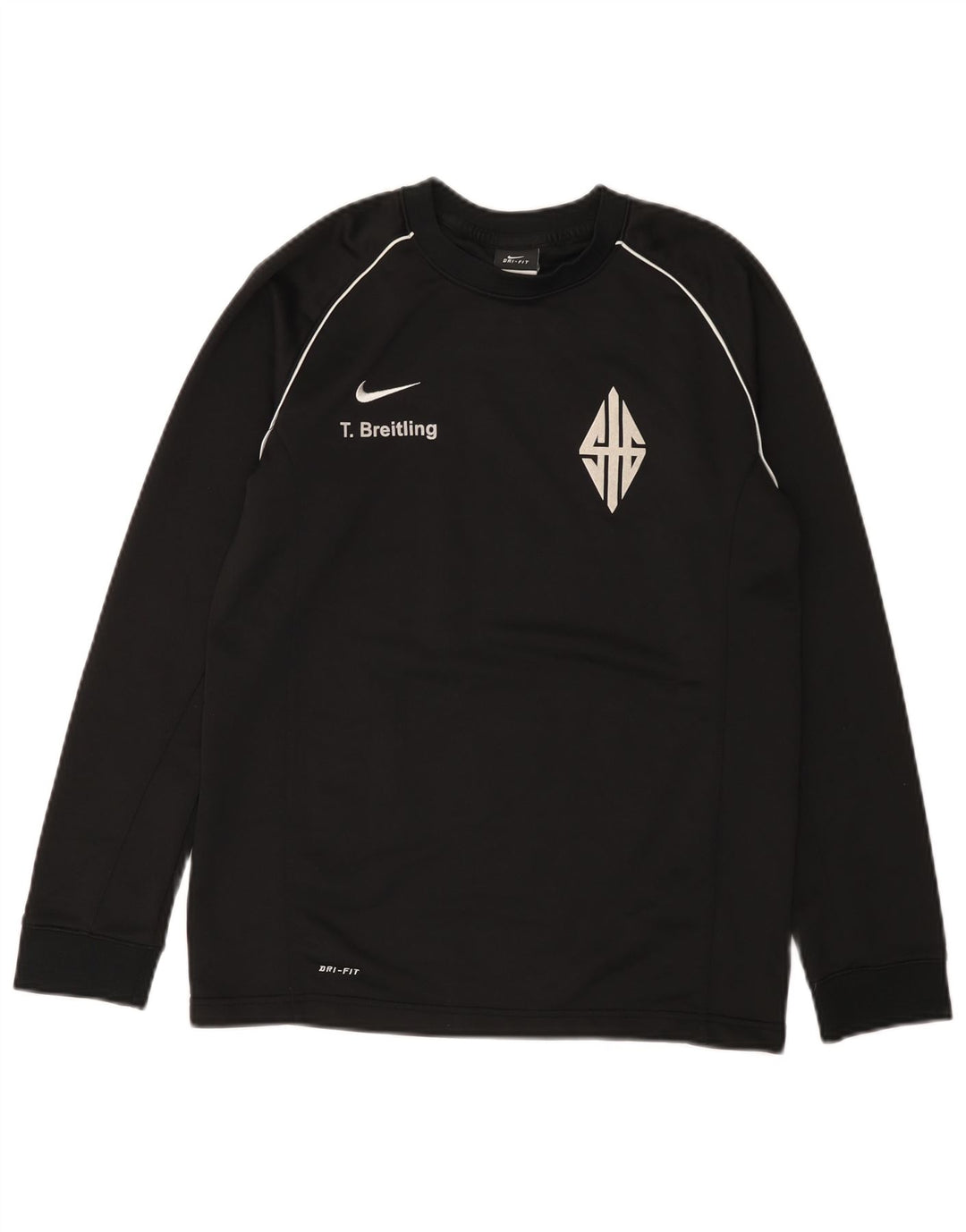 Chłopięca koszulka z grafiką Nike Dri Fit z długim rękawem 13-14 lat XL, czarny poliester