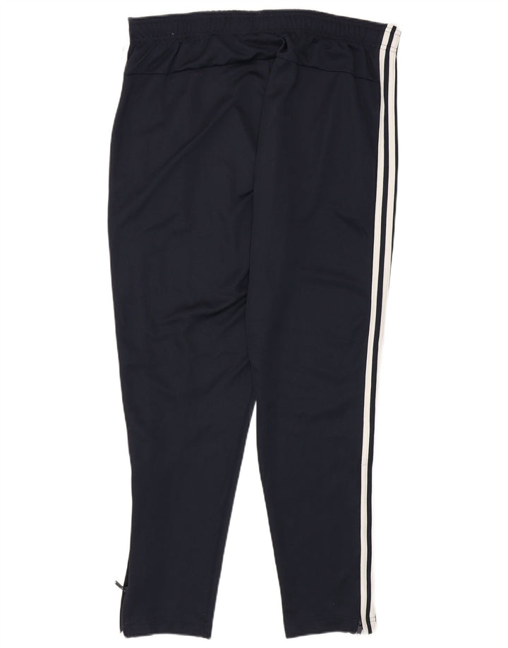 Męskie spodnie dresowe Adidas XL granatowe, poliestrowe