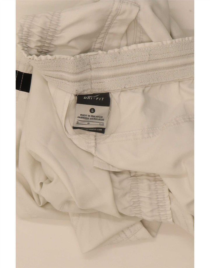 Męskie spodenki sportowe Nike Dri Fit, mały, biały, poliestrowy blok kolorów