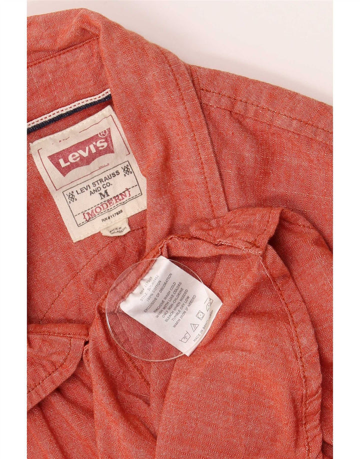 Koszula męska Levi's, bawełniana, w kolorze średnio czerwonym
