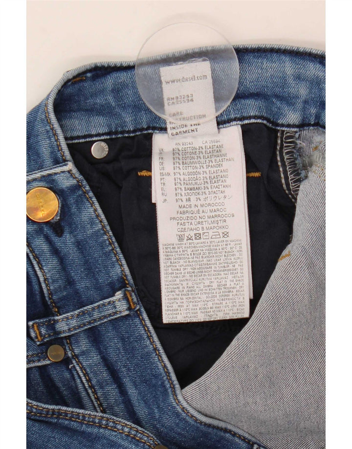 Damskie jeansy Diesel Sandy Regular Slim Straight W28 L29 Niebieskie bawełniane