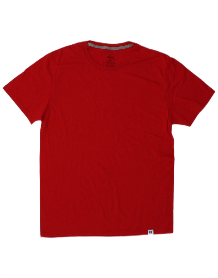 T-shirt męski RUSSELL ATHLETIC, bawełniany, średni czerwony
