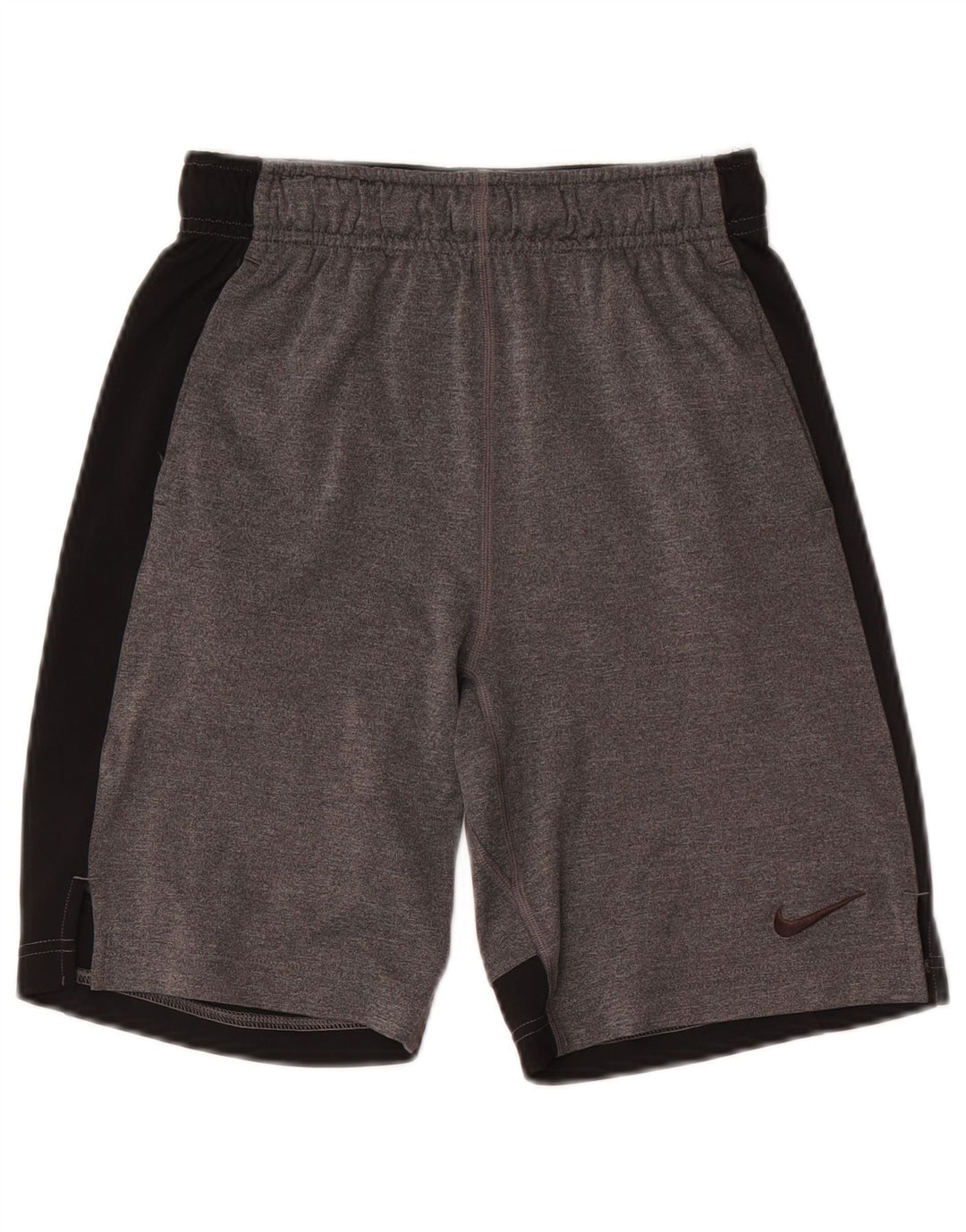 Chłopięce spodenki sportowe Nike Dri Fit 11-12 lat, średnioszare, z blokami kolorów