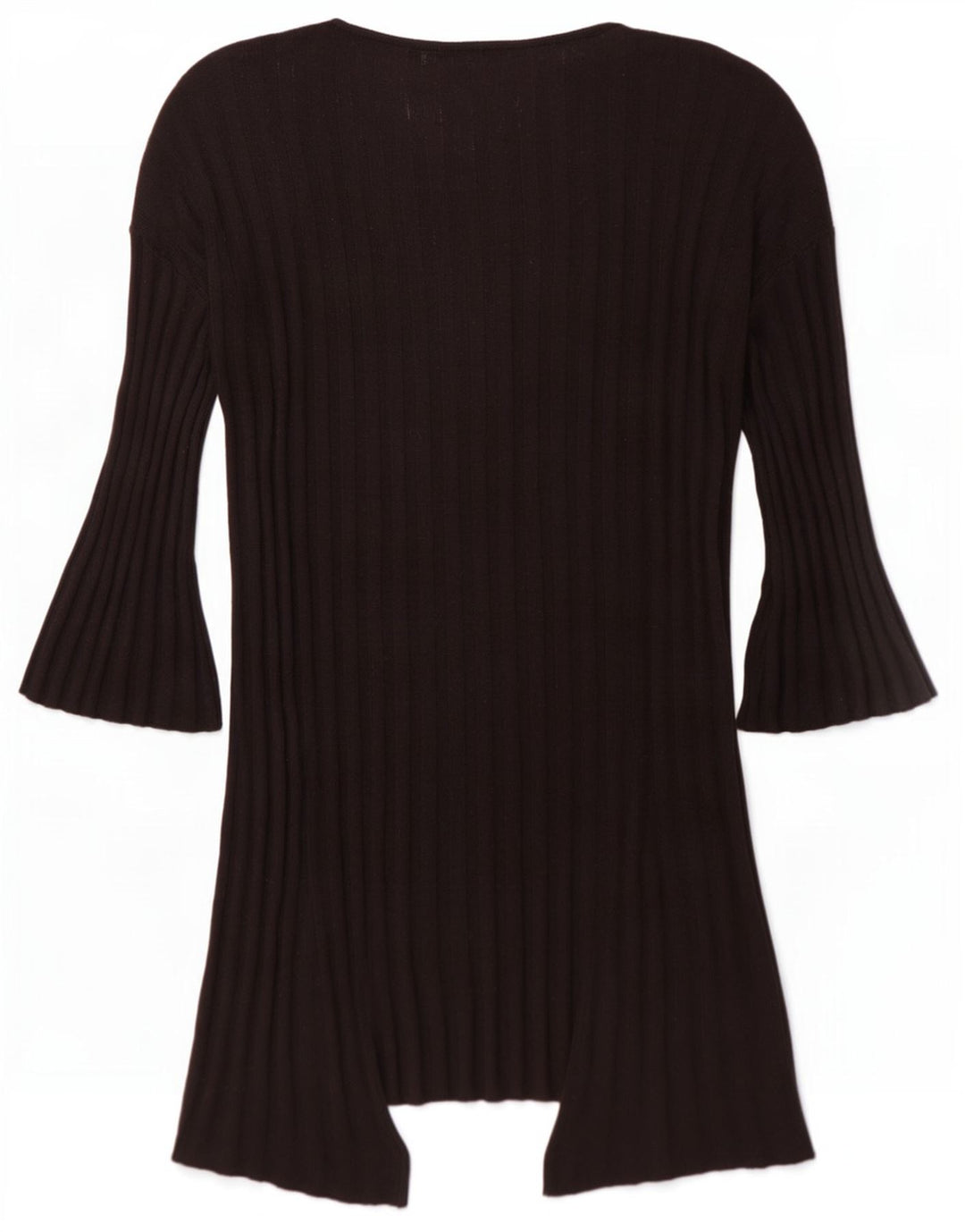 Topshop damski, oversize'owy, długi, otwarty sweter rozpinany UK 10, mały, czarny
