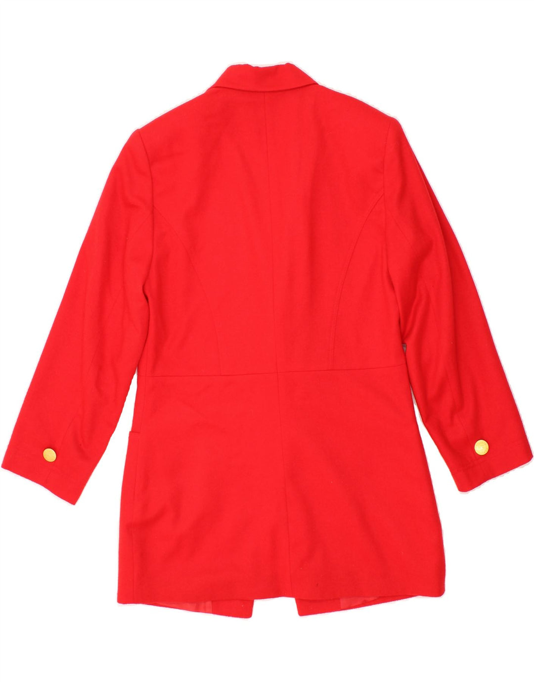 ELEGANCE Womens 1 Button Blazer Jacket UK 12 Medium Red Acetate Vintage Elegance and Second-Hand Elegance from Messina Hembry 