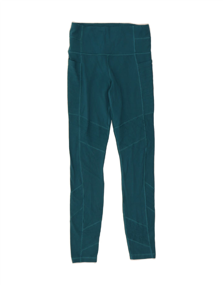 ATHLETA Womens Leggings UK 6 XS Green Nylon Vintage Athleta and Second-Hand Athleta from Messina Hembry 