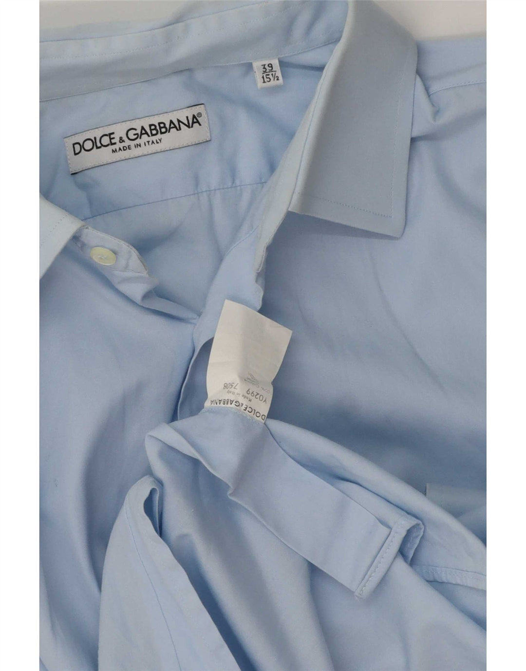 Koszula męska Dolce & Gabbana rozmiar 39 15 1/2 Średnio niebieska bawełna