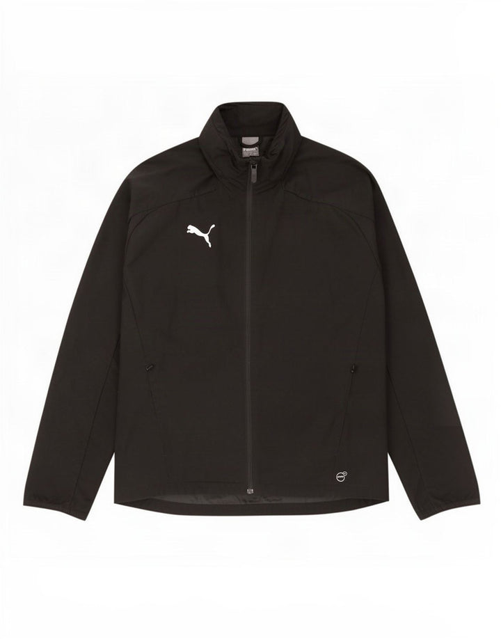 Męska kurtka przeciwdeszczowa Puma z kapturem UK 38 Średni czarny nylon