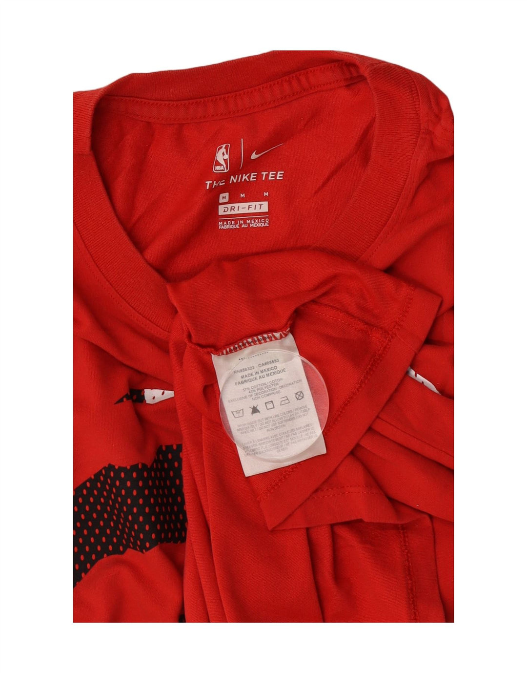 Męska koszulka z grafiką Nike Dri Fit, bawełniana, średnia czerwona