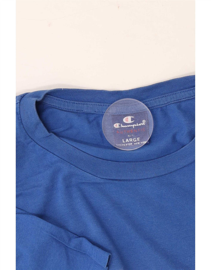 Męski T-shirt Champion z grafiką, duży, niebieski
