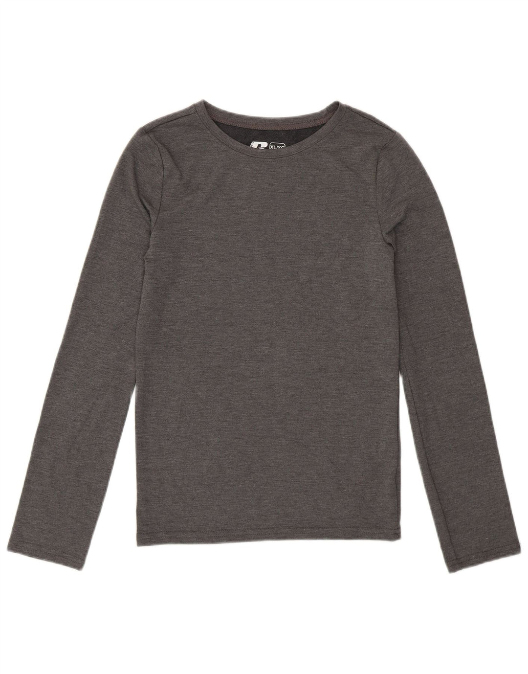 Top dziewczęcy Russell Athletic z długim rękawem 14-15 lat XL, szary, poliestrowy, nowoczesny