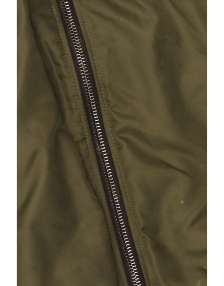 Męska wojskowa kurtka bomber Superdry UK 38, średni nylon khaki