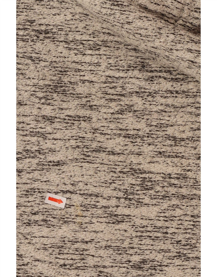 Męski sweter z kapturem WEIRD FISH, mały, szary, nakrapiany