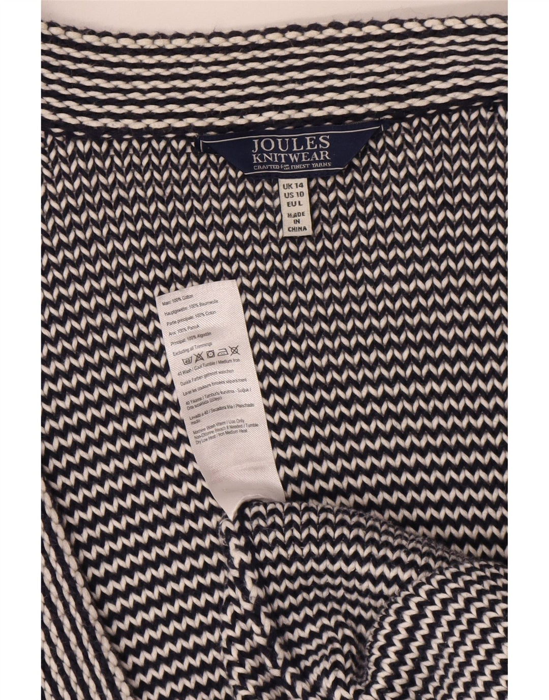 Damski sweter oversize Joules Longline Cardigan UK 14, duży niebieski