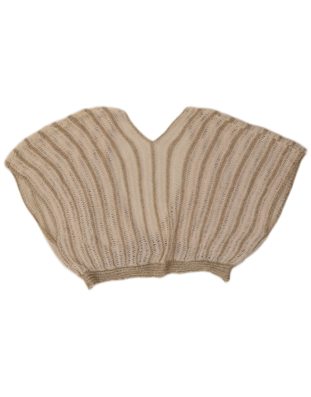 Vintage damski zestaw 2-częściowych spódnic UK 8 Small W26 Beżowy akryl w paski