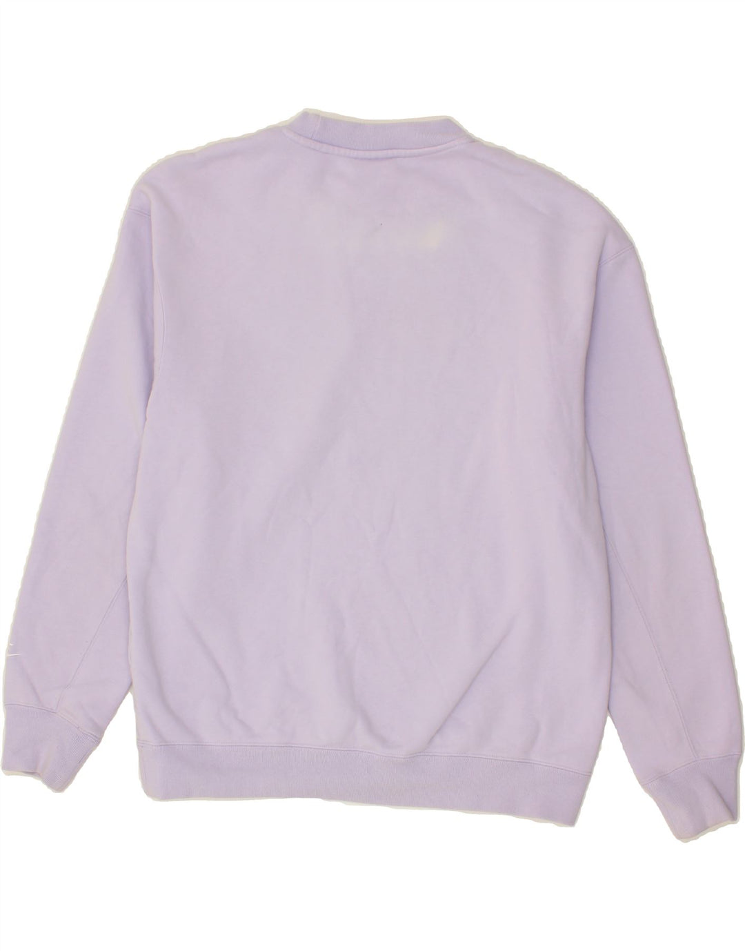 NIKE Womens Oversized Graphic Sweatshirt Jumper UK 14 Medium Purple Cotton Vintage Nike and Second-Hand Nike from Messina Hembry 