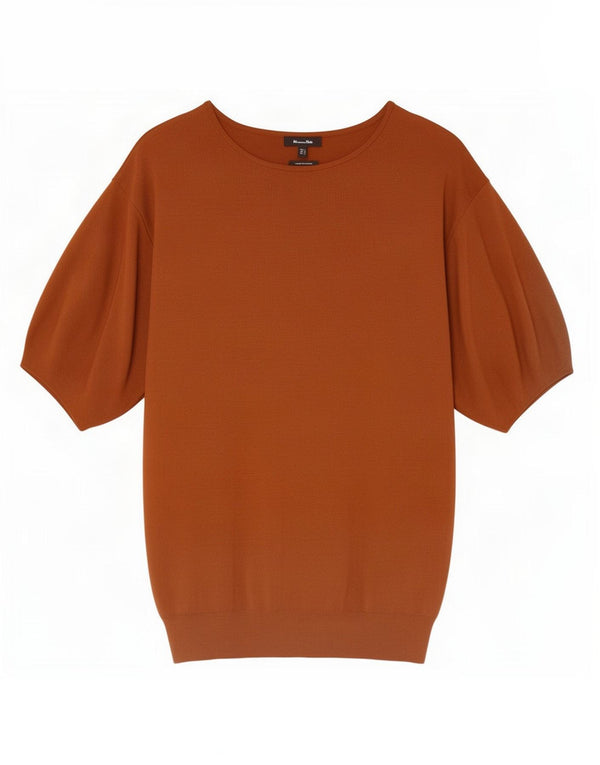 Sweter damski Massimo Dutti z dekoltem w łódkę, UK 10, mały, brązowy