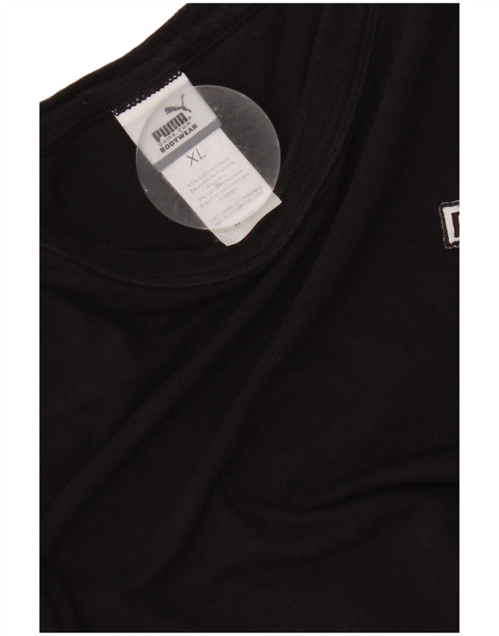 PUMA Womens Top Long Sleeve UK 18 XL Black Cotton