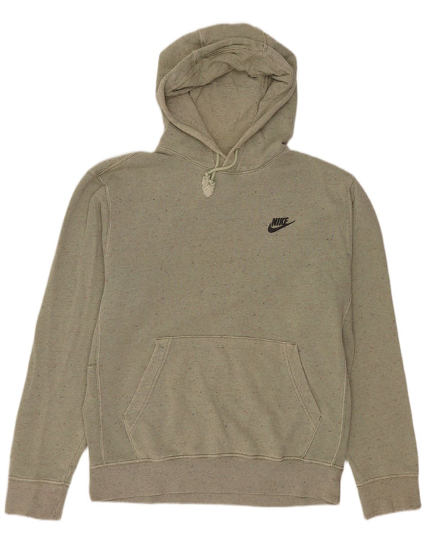 Męski sweter z kapturem Nike, mały, zielony, z bawełny w plamki