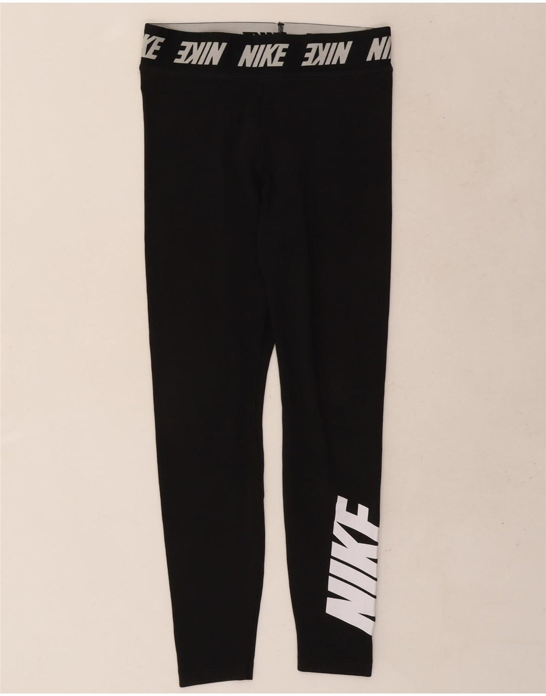 Damskie legginsy Nike Graphic UK 12, średnie czarne