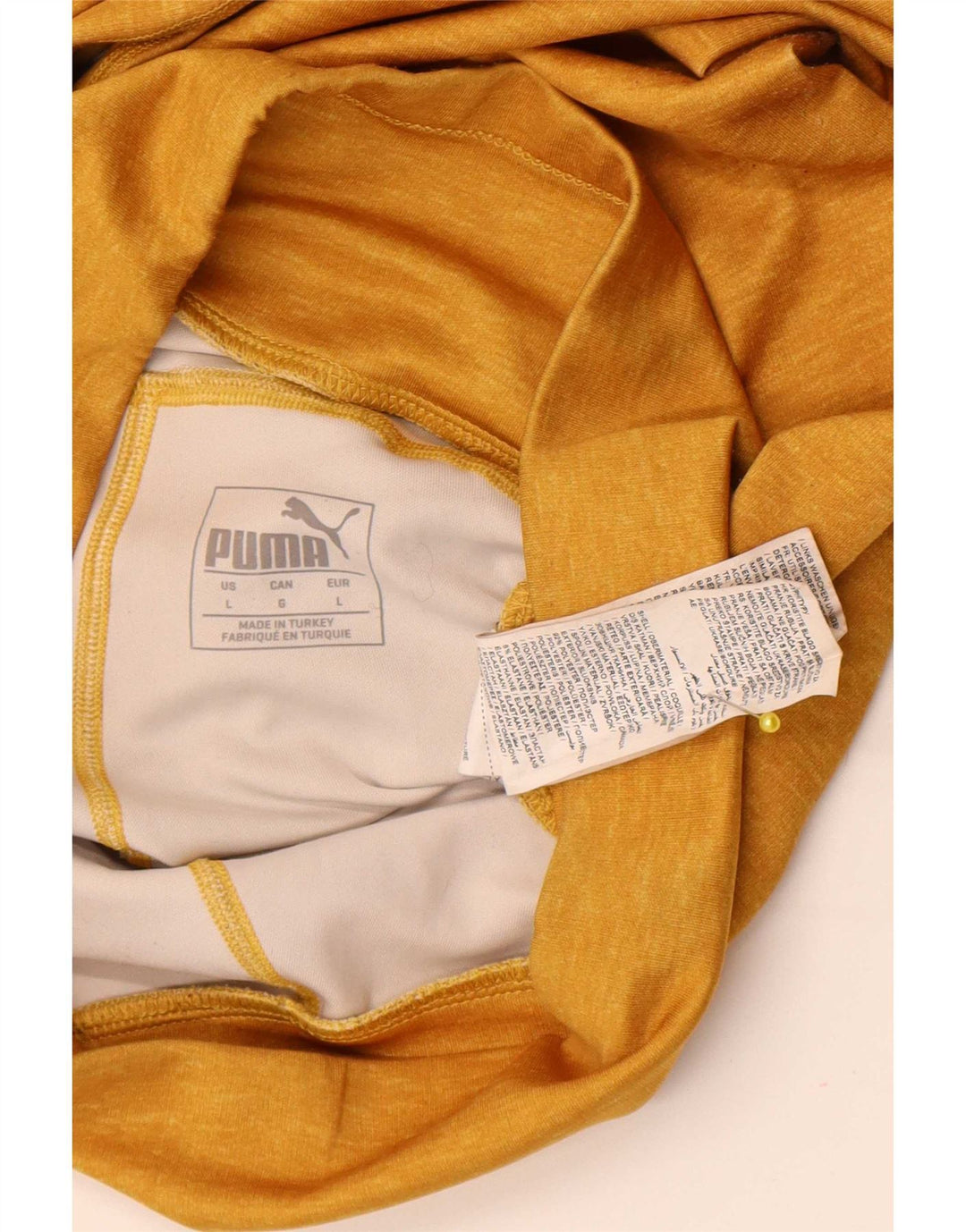 Damskie legginsy Puma Stirrup UK 14, duży, żółty poliester z blokami kolorów