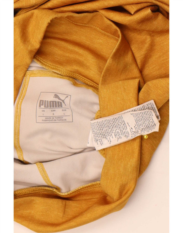 Damskie legginsy Puma Stirrup UK 14, duży, żółty poliester z blokami kolorów