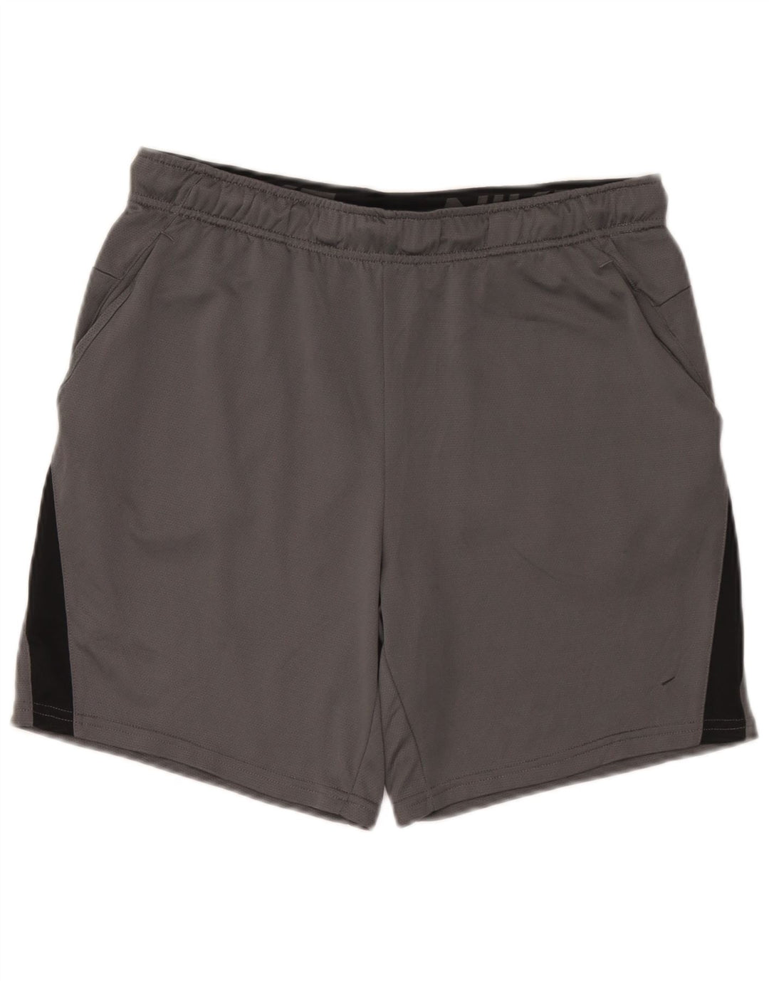 Męskie spodenki sportowe Nike Dri Fit Standard, duży szary poliester z blokami kolorów