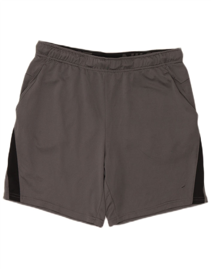 Męskie spodenki sportowe Nike Dri Fit Standard, duży szary poliester z blokami kolorów