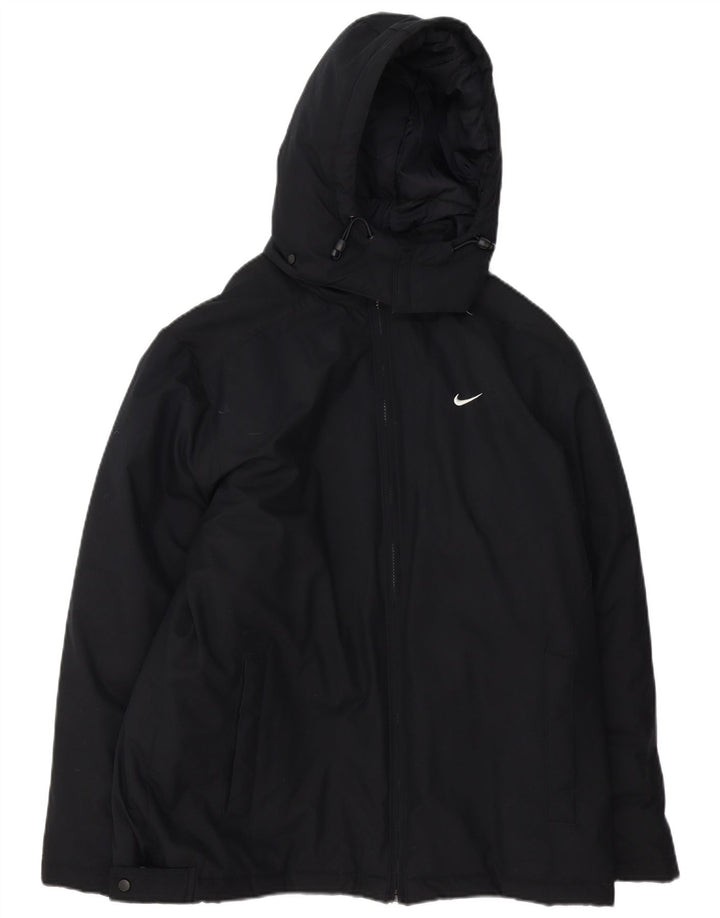 Męska kurtka wiatrówka z kapturem Nike UK 38, średnia czarna